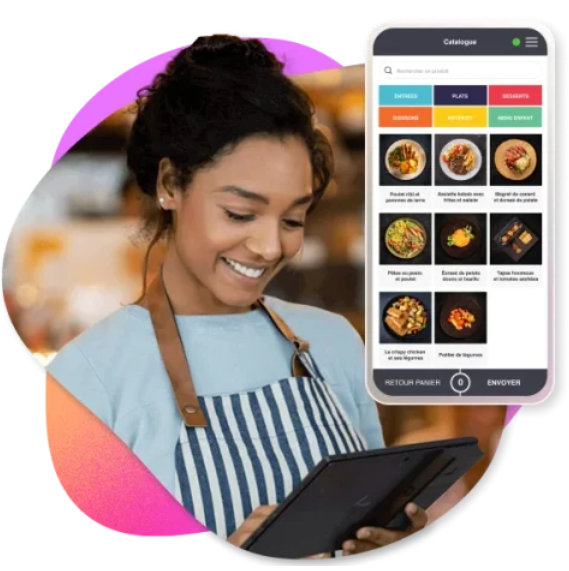 SIGAF sur tablette et mobile - restaurant